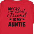 thumbnail image 4 of Inktastic My Best Friend is My Auntie with Hearts Boys or Girls Long Sleeve Toddler T-Shirt, 4 of 5