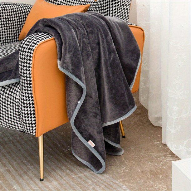 Couverture châle en flanelle de couleur unie, couverture portable, châle en velours doux et confortable pour enfants et adultes, cadeau pour femmes et hommes, 1 pièce