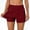 Wine, variant on Kukoosong Women's High-Waist Workout Shorts with Pockets Athletic Sports Casual Elastic Waist Comfortable Breathable Summer Shorts Yoga Gym Running Shorts