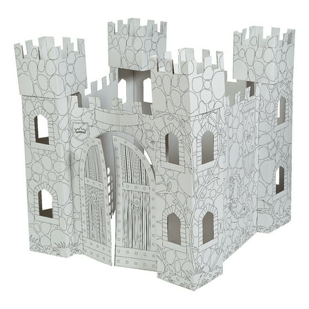Color Your Own Castle Playhouse - Craft Kits - 1 Piece