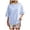 Blue, variant on Conairie Summer T Shirts for Women Casual Stripe Loose Crew Neck Short Sleeve Shirt Fashion Elegant Breathable Blouses Pullover Outfits Blue L