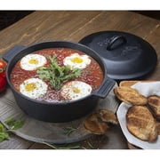 Bayou Classic 4 Qt. Covered Cast Iron Round Casserole with Lid