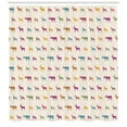 thumbnail image 3 of Ambesonne Deer Shower Curtain, Animal Silhouettes Pattern, 69"Wx70"L, Multicolor, 3 of 3