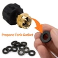 thumbnail image 4 of ARCADORA Propane Tank Seal Kit 15 O-Rings 15 Gaskets 1 PTFE Tape Rubber Plastic Material For Propane Adapter Pipe Connection, 4 of 10