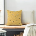 thumbnail image 2 of Yellow Pillow Covers 18x18 Set of 2, Summer Beehive Bee Farmhouse Decorations Throw Pillow Covers Honeybee Black Outdoor Decorative Linen Cushion Case for Couch Sofa Home, 2 of 6