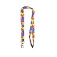 thumbnail image 4 of PinMart Autism Awareness ID Lanyard Puzzle Piece Keychain w/Safety Breakaway, 4 of 4