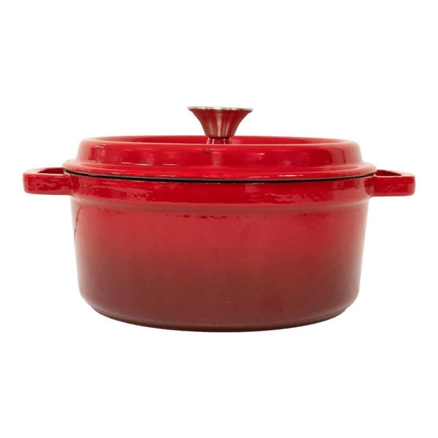 Cacerola Home Trends de Hierro Fundido Esmaltada con Tapa y Asas 3.8 Litros