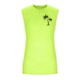 thumbnail image 4 of camisola sin mangas casual de moda de verano para hombre verde fluorescente / xl, 4 of 5