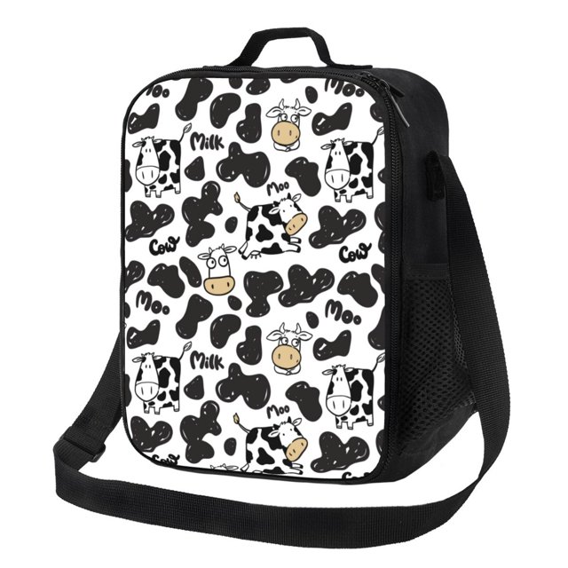 Disketp Cow Bolsa Térmica Estampada para Almuerzo, Lonchera para Hombres y Mujeres Adultos