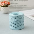 thumbnail image 4 of Dalazy Paper Ribbon Wrap Rope Wedding Decor Compact Size Long-lasting Packing Craft Anniversary Resilience Decorative DIY Prop Sky Blue 200 Meter, 4 of 6