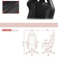 thumbnail image 4 of DX Racer DXRacer OH/KS06/N Series High-Back Office Chair Carbon Look Vinyl+PU Desk Chair(Multiple Colors), 4 of 7