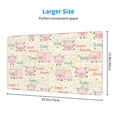 thumbnail image 2 of Rateoe Pigs Sleep Print Mouse Pad - Extended Large Gaming Mousepad,Non-Slip Stitched Edge,16x29.5 Inch, 2 of 8