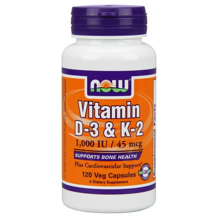 Now Foods Vitamin D3 K2 Now Foods 120 Vegetable Capsules