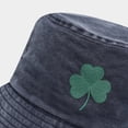 thumbnail image 5 of MEICHEN St. Patrick's Day Bucket Hat for Women and Men Fashion Shamrock Embroidered Cotton Fishing Cap Unisex Sun Hats, 5 of 5