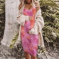 thumbnail image 2 of gakvbuo Maternity Dress for Photoshoot Summer Round Neck Sleeveless Solid Color Maternity Vest Dress, 2 of 3