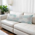 thumbnail image 2 of Aqua White Body Pillow Covers 20"x54", Abstract Grey Chrysanthemum Flower Floral Soft Brushed Microfiber Breathable Throw Pillow Covers, Pillowcase with Zipper for Couch Sofa Bedroom Living Room, 2 of 9