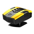 thumbnail image 3 of Calentador de coche portátil giratorio de 360 ​​grados, resistente y desempañador de parabrisas. Amarillo Negro, 3 of 8