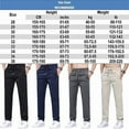 thumbnail image 7 of Ice Silk Mesh Panel Casual Pants, Comfort for Man Over 55, Stretch Breathable Quick Drying Pant with Pockets, 7 of 7