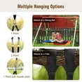 thumbnail image 5 of Goplus 700lb Giant 60'' Platform Tree Swing Outdoor w/ 2 Hanging Straps Colorful, 5 of 9