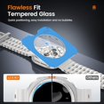thumbnail image 3 of moogdieeo 3 in 1 Metal Case for Samsung Galaxy Watch Ultra/Ultra 2 Screen Protector 47mm, Stainless Steel Protective Bumper Face, Hard PC Back Cover and 9H Tempered Glass Film for 7 Ultra & 8 Ultra, 3 of 14