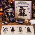 thumbnail image 2 of Patchwork Skeleton Witch Girl DIY Kit, Halloween DIY Patchwork Skeleton Set with 7 Styles Doll Making, Handmade Decor Ornament Gift for Craft Lovers, Beginner Sewing Project (cc2), 2 of 7