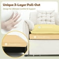 thumbnail image 3 of 62.9" Pull Out Sofa Bed,3-in-1 Pull Out Couch with 5-Position Adjustable Backrest,Convertible Sleeper Sofa Bed with Storage & USB, 3 of 10
