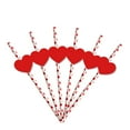 thumbnail image 1 of Accessoires d'Aide de Cuisine Saint-Valentin Cœur Rouge Décoration de Fête en Papier Jetable*24 Pcs, 1 of 7