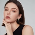 thumbnail image 4 of 40Pcs Alloy Stud Earring Findings with Horizontal Loops & Steel Pins Knot with 80Pcs Plastic Ear Nuts Light Gold 22.5x8mm Hole: 1.5mm Pin: 0.7mm, 4 of 5
