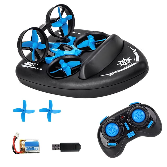 Methold Avión RC, aerodeslizador de plástico profesional multifuncional con función de giro de 360 °, cuadricóptero, modelo de barco Accesorios para aéreos