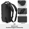thumbnail image 4 of Mochila STOVER, bolsa impermeable y impermeable con funda para teléfono, color negro, 4 of 9