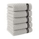 thumbnail image 2 of Juego de toallas de baño de 5 piezas, toallas de algodón de 73 x 34 cm, juego completo suave, absorbente y de secado rápido para artículos esenciales de baño y spa en el hogar (marrón), 2 of 8