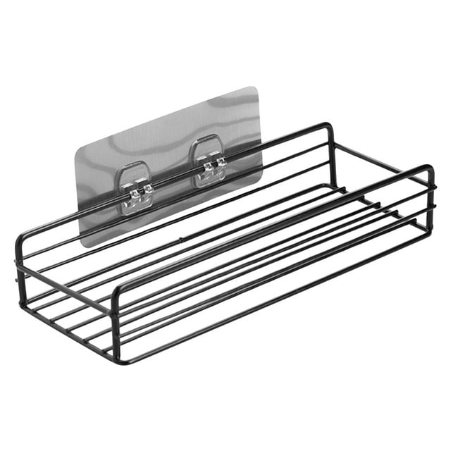 Étagère de Rangement Murale Sans Perçage en Fil Métallique avec 1