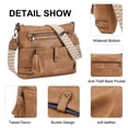 thumbnail image 5 of GAEKEAO Large Crossbody Bags for Women Multi Pocket Leather Crossbody Purse Designer Shoulder Bag Adjustable Strap Everyday Travel Handbag, 5 of 6