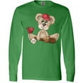 thumbnail image 3 of Inktastic Baseball Teddy Bear Long Sleeve T-Shirt, 3 of 5