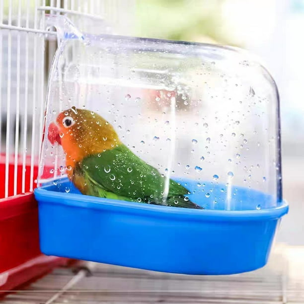 Bain d'oiseaux pour cage, baignoire pour oiseaux, fournitures d