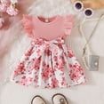 thumbnail image 2 of Newborn Cute Dresses For Girls Golden Heart Print With Contrast Mesh Sleeveless Skirt Girls Party Dress Size 3-6Months, 2 of 4