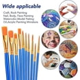 thumbnail image 2 of Juego de 10 pinceles para pintar TANGJMXG kit de pinceles profesionales de nailon para óleo y acuarela, 2 of 5