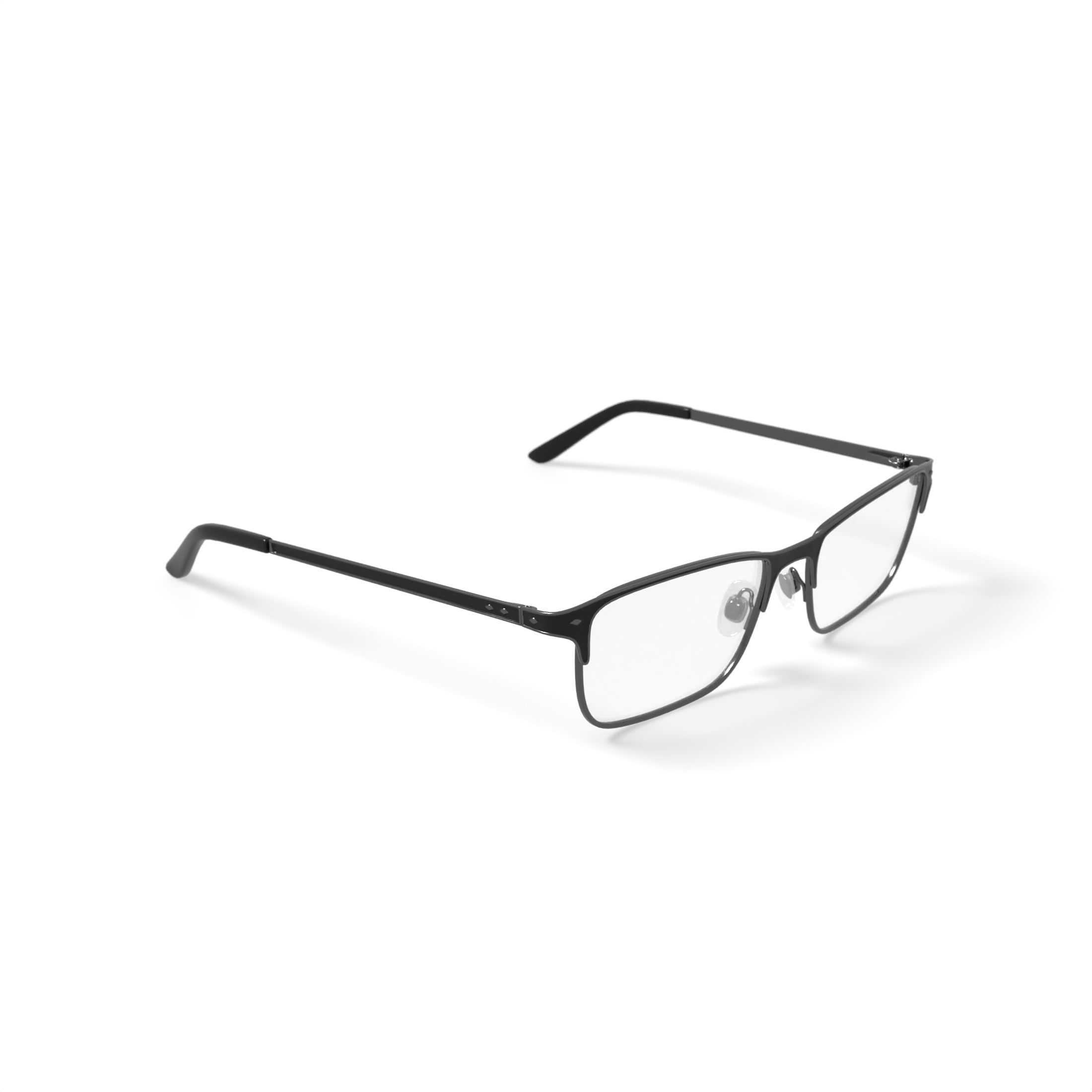 Walmart Men's Rx'able Eyeglasses, Mop51, Black, 52-15-140