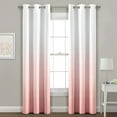 thumbnail image 3 of Lush Decor Mia Ombre Insulated Grommet Blackout Window Curtain Panels, Set of 2, 3 of 11