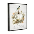 thumbnail image 4 of Stupell Industries Be Thankful Fall Florals Botanical & Floral Painting Black Floater Framed Canvas Art Print Wall Art, 17 x 21, 4 of 10