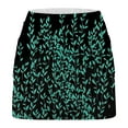 thumbnail image 4 of Women's Tennis Skirt High Waisted Tennis Skirts Layered Mini Skirt Flared Flowy Casual Swing Beach Mini Short Skirt Sports Skater Running Skorts Build In Shorts withPockets, 4 of 5