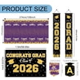 thumbnail image 3 of Black Gold Graduation Decorations Kit Backdrop, TINGXIN Graduation Decor Set, Banner, Honeycomb Centerpiece for Graduation Decor Set, Party Banner, Centerpiece Kit, Commencement Decoration, 3 of 9