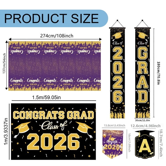 4PCS Graduation Party Decorations Class of 2026 Congrats Grad Table Centerpiece Congratulate Graduation Honeycomb Table Toppers for Graduation Party Supplies