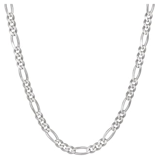Brilliance Fine Jewelry Sterling Silver 22-Inch Rope Chain