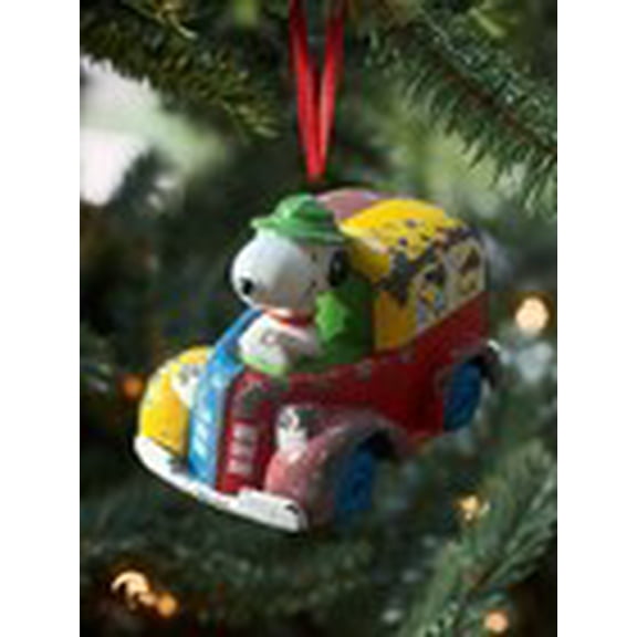 Ornament Snoopy Woodstock Valentines Christmas Figure Figurine 4â€ Vehicle Bus Buy It Now Â· 267504673733