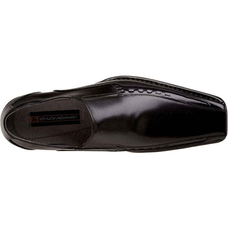 Stacy Adams Templin Black Leather Loafers Stacy Adams Templin Men Apron Toe Leather Black Loafers Size  main image 4