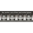 thumbnail image 2 of Lydon Irish Coat of Arms Tumbler Glasses - Set of 4 (Sand Etched), 2 of 2