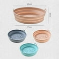 thumbnail image 3 of CNKOO Foldable Silicone Baking Pan Heat-Resistant Handles Space-Saving  Frying Pot Pad Pan Kitchen Supply, 3 of 12