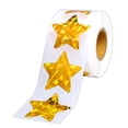 thumbnail image 1 of 1 paquete grande de pegatinas holográficas de estrellas doradas TANGJMXG rollo de 500 pegatinas de aluminio, 1 of 5
