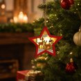 thumbnail image 7 of AOMXGD Wooden Luminous Christmas Hanging Ornament, Light‑Up Wooden Holiday Decoration Accessory for Christmas Tree and Window Display, 7 of 7